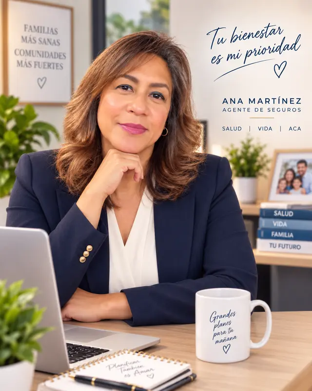 Ana Martínez Ruiz, agente de seguros de salud en North Carolina